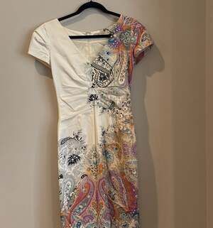 ETRO Mid-length dress Multicolour size 42 MADE IN ITALY
